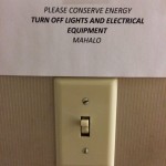 2. Conservation signage in restrooms
